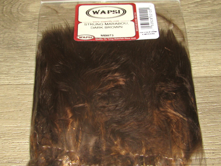 Мягкие пуховые перья Marabou Strung 1/4 OZ Dk. Brown ( Metz , Wapsi )