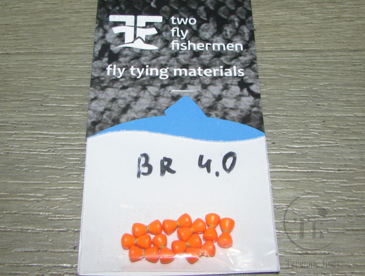 Глазки гантельки латунные Fl. Orange 4,0 mm (уп 10 шт)