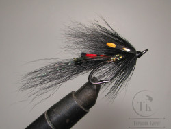 Лососёвая муха Shrimp ( 12 ) Black Classic Partridge Patriot Black № 4