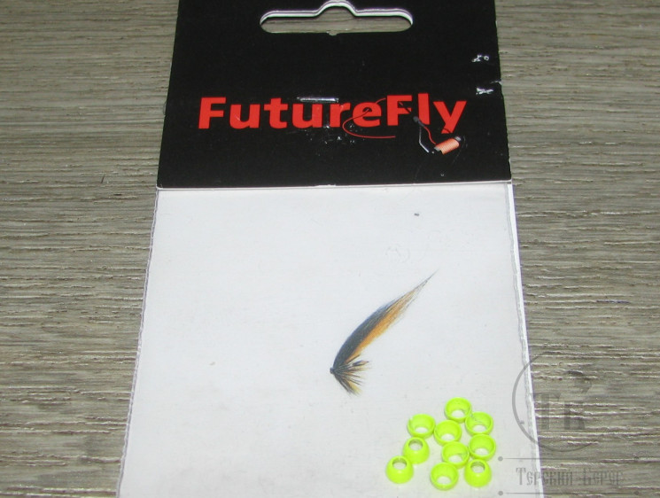 Конус латунный ( полусфера ) Hybrid Cone Fl. Chartreuse 4 mm. Future Fly