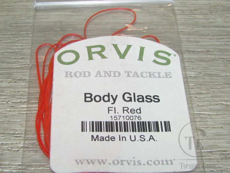 Силиконовая нить Body Glass Fl. Red Orvis