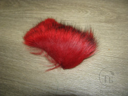Мех Temple Dog Red короткий для летних лососевых мух ( распродажа М - 52 )