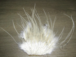 Перо Dry Fly ( для сухих мух верхняя часть седла на коже ) White ССН-01 