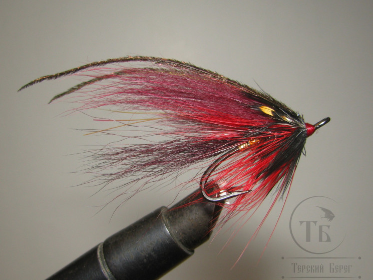 Муха лососёвая Pahtakorva ( 13 ) Dk. Claret Ph. Partridge Patriot Bl. № 4