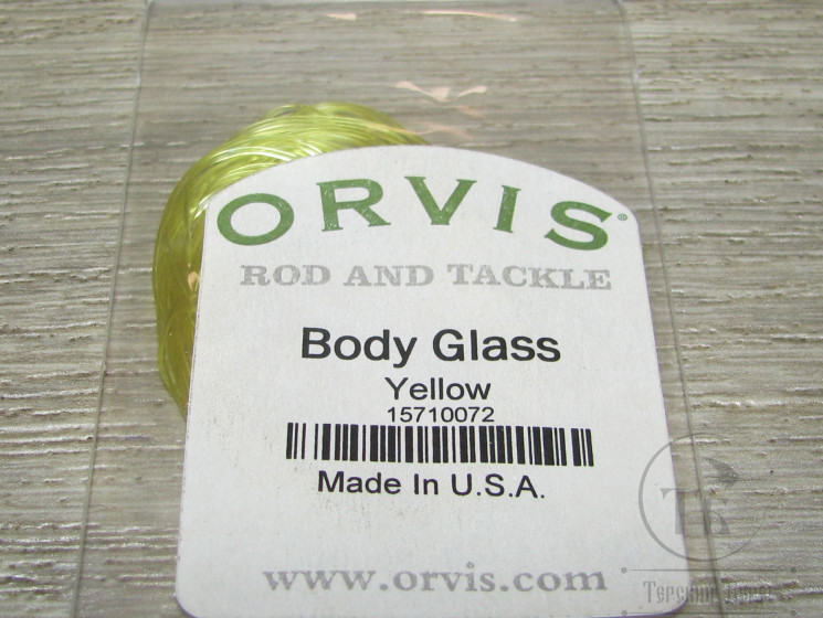 Силиконовая нить Body Glass Yellow Orvis