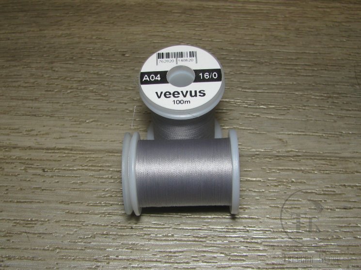 Монтажная нить Veevus 16/0  100 m Gray