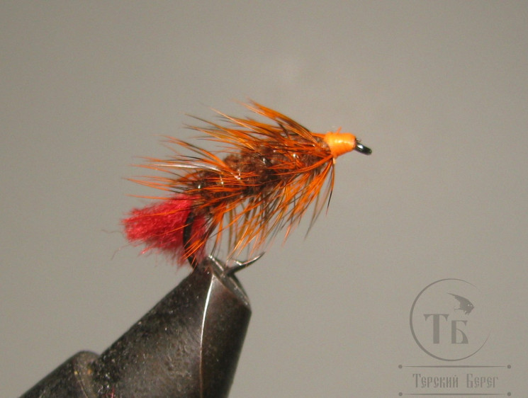 Муха  Red Tag ( 5 ) Plm Grizzly Orange № 10