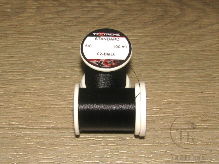 Монтажная нить Standard 6/0 100 m Black Textreme