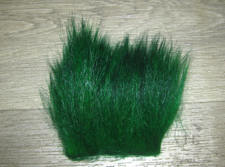 Мех козлёнка серебрянки тёмно зелёный / Dk. Green