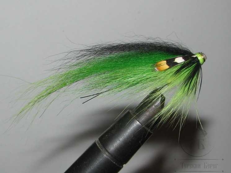 Муха лососёвая  Bottle Medium ( 15 ) JC TD Kola Green Var.