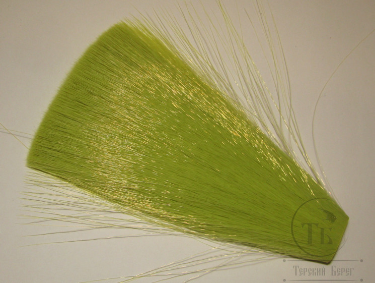 Cинтетическое конусное волокно Faux Bucktail ( хвост оленя ) Chartreuse