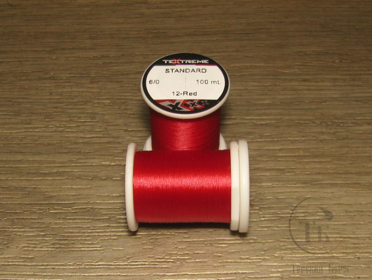 Монтажная нить Standard 6/0 100 m Red Textreme