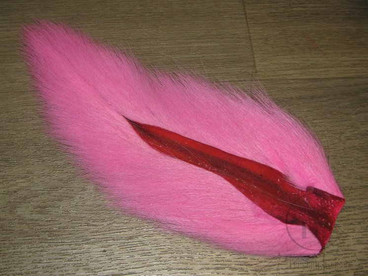Хвост оленя большой розовый / Bucktail Large Pink