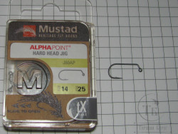 Крючок джиговый Hard Head Jig J60AP # 14 (25 шт.) Mustad