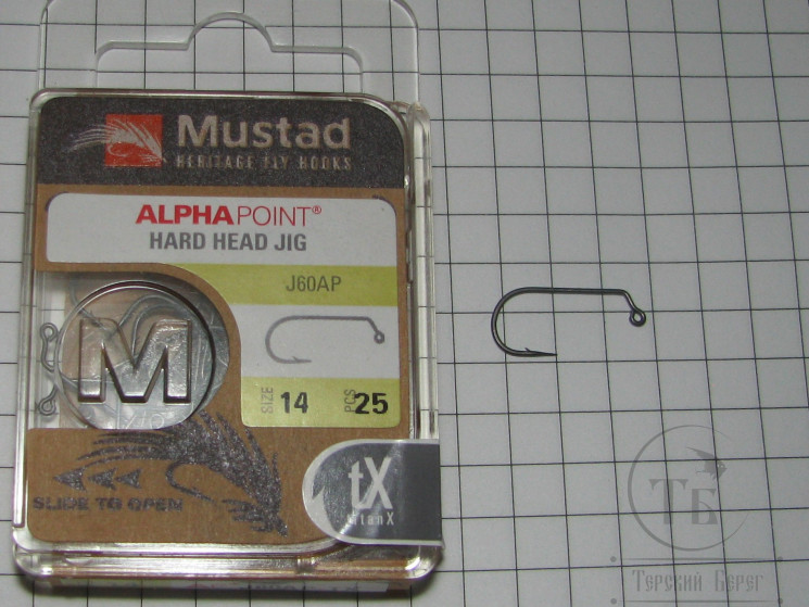 Крючок джиговый Hard Head Jig J60AP # 14 (25 шт.) Mustad