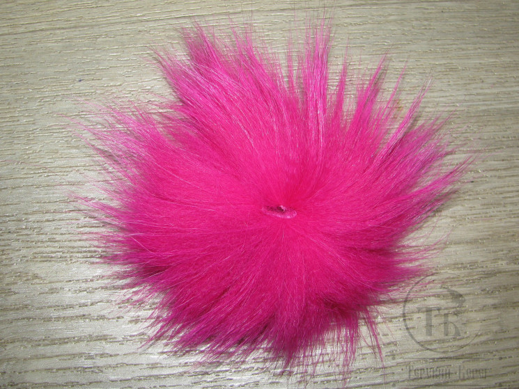 Хвост арктического песца фл. ало розовый / Fl. Magenta