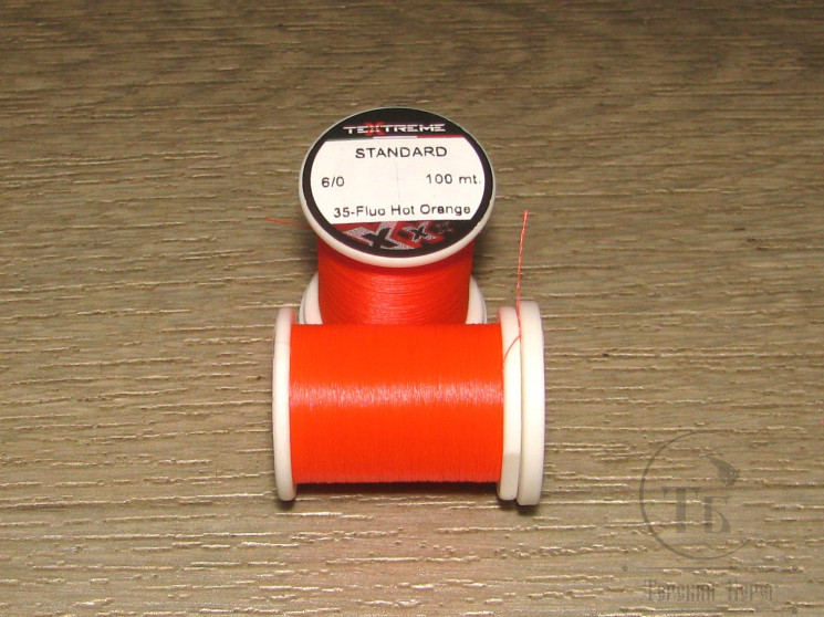 Монтажная нить Standard 6/0 100 m Fl. Hot Orange Textreme