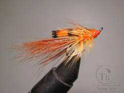 Муха лососёвая на двойнике SM ( 4 ) General Practitioner Orange Mustad DL 71 BL № 10 