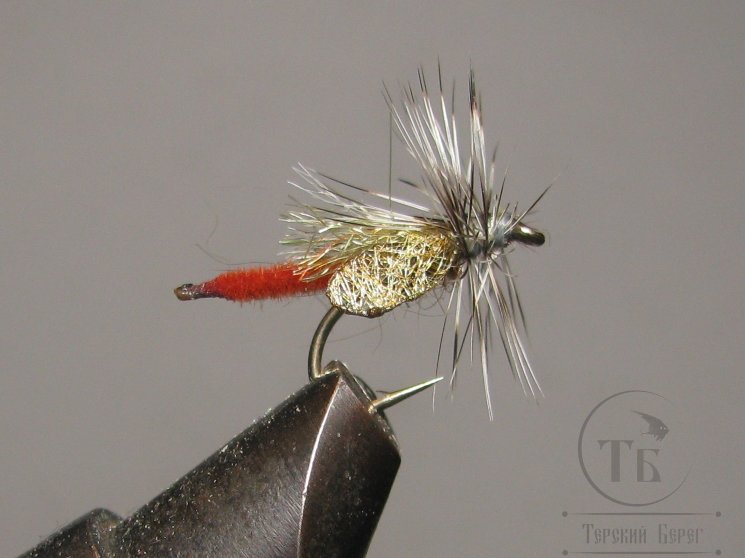 Муха Mayfly ( 6 ) Grey Dry Wet кр. № 14