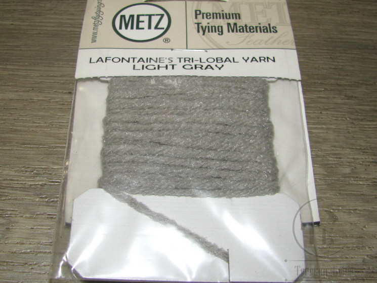 Трёхпрядная шерстяная нить Lafontaine Tri Lobal Yarn Lt Grey Metz
