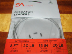 Щучий подлесок Predator Leader 8FT 20Lb 9.1Kg ( 2 шт ) Scientific Anglers