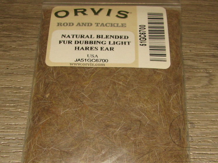 Даббинг маски зайца светлый натуральный Natural Blended Fur Dubbing Lt. Hares Ear Orvis
