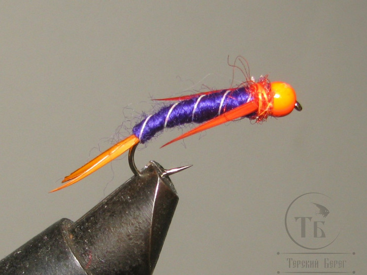 Муха нимфа Biot ( 3 ) Prince FOH nymph Purple кр. Stim. № 12