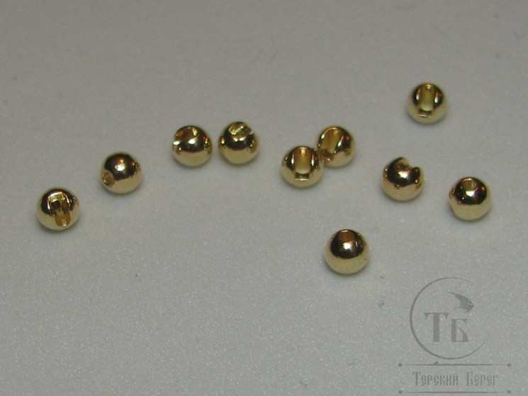 Вольфрамовый шарик с прорезью D 6.0 Gold (10 шт)