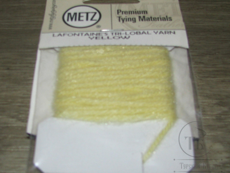 Трёхпрядная шерстяная нить Lafontaine Tri Lobal Yarn Yellow Metz