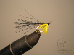 Муха лососёвая на двойнике SM ( 15 ) Golden Killer Mustad DL 71 G № 14