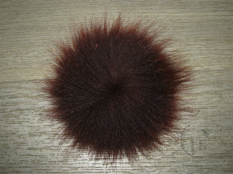 Хвост арктического песца красно коричневый / Red Brown