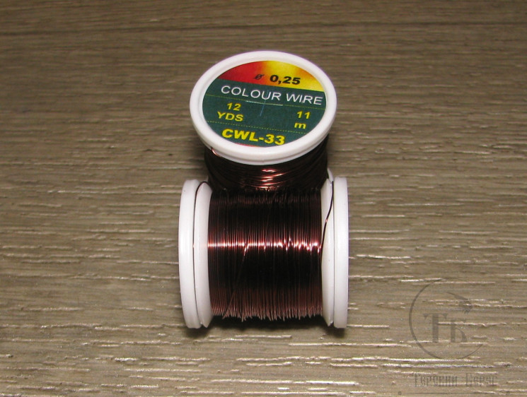 Проволока Color Wire Hends 0.25 Brown ( 11 метров ) CWL-33