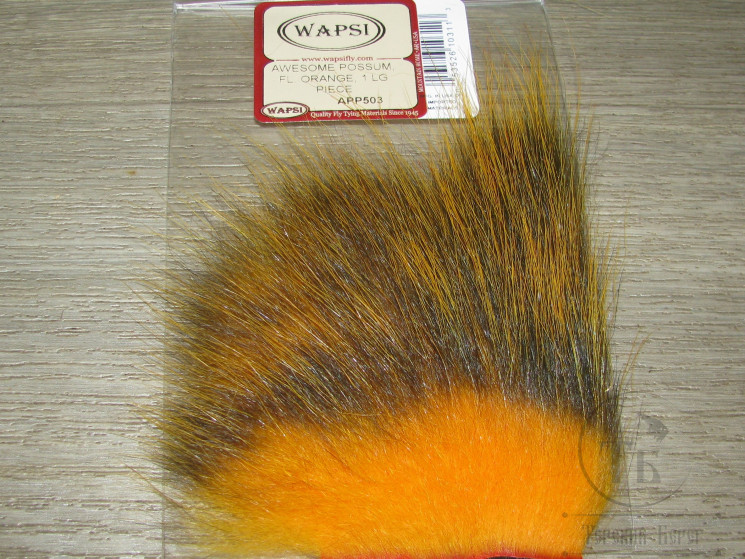 Мех опоссума Awesome Possum Fl.Orange 1 Lg. Piece Wapsi