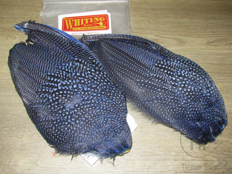 Крылья цесарки Guinea Fowl Wing Pair Royal Blue Whiting