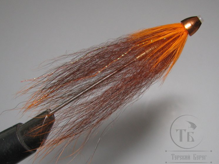 Муха лососёвая " Bear's Shadow" ( 43 ) Copper Head Orange Pathacorva Bottle Lg.