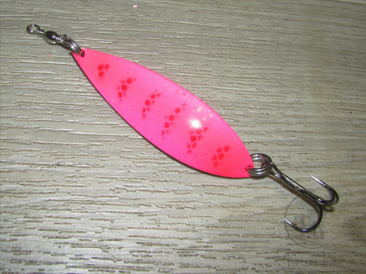 Блесна "Варзуга" 18 гр Shrimp Fl. Pink Терский Берег ND23