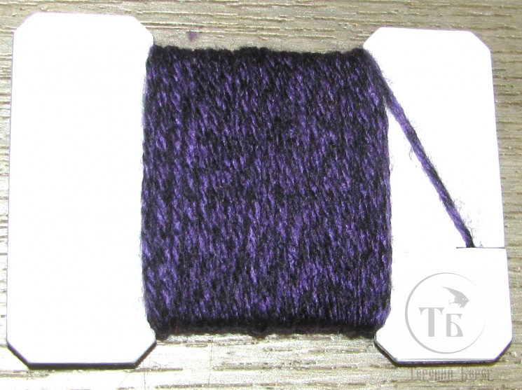 Синтетическая пряжа Grizzly Yarn 4-Ply Purple / Black 5 м.