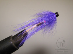 Муха лососёвая с "английским крылом" WG tube Mt. ( 18A ) медь 3/4 дюйма Purple 