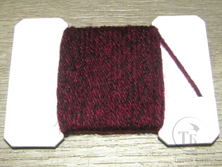 Синтетическая пряжа Grizzly Yarn 4-Ply Wine / Black 5 м.