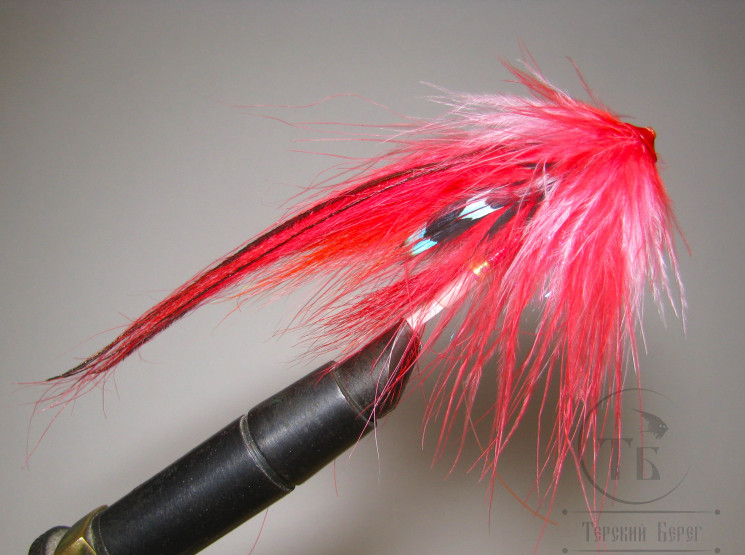 Муха лососёвая Turbo Pl. FF ( 23 ) Scarlet Fish T 8,0 mm. 9 sm.