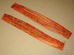 Резиновые ножки Rubber Legs FL 11 Fluo Orange Crystal Gold Red