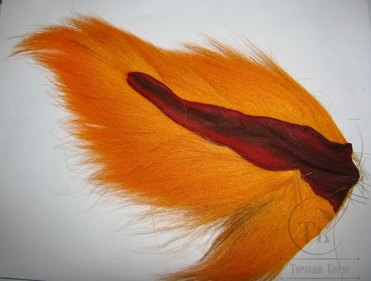 Хвост оленя средний флюр оранжевый / Bucktail Medium Fl. Orange