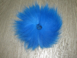 Хвост арктического песца голубой Silver Doc. Blue 
