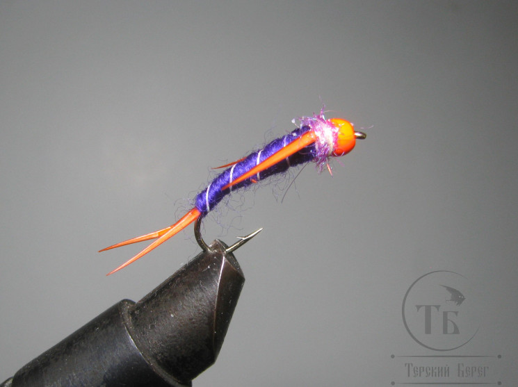 Муха нимфа Biot ( 2 ) Prince FOH nymph Purple кр. Stim. № 10