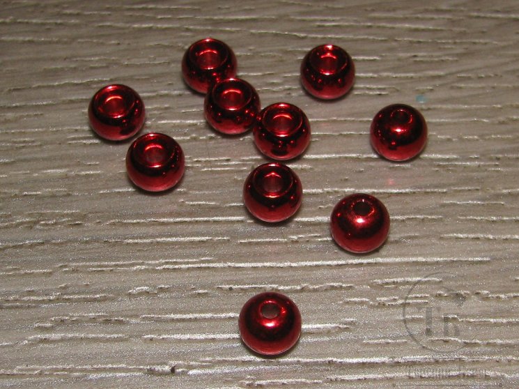 вольфрамовый шарик с прорезью D 5,5 metallic red (10 шт)