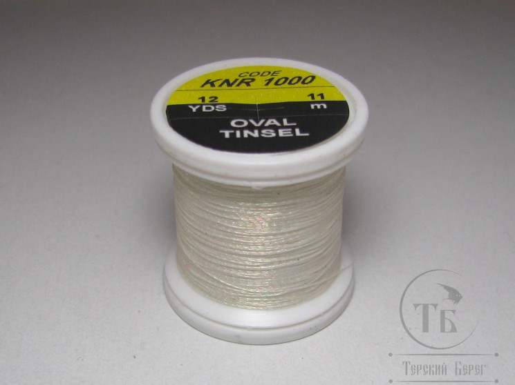 Овальный люрекс Oval Tinsel KNR 1000 Pearl 12 yds Hends