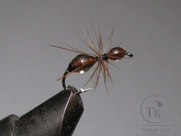 Муха муравей Ant ( 10 ) Brown Epoxy Kumho Dry № 12