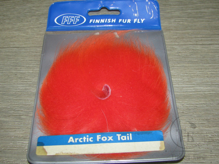 Хвост арктического песца Hot Orange Fishing Fur Fly