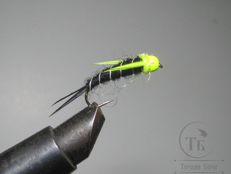 Муха нимфа Biot ( 28 ) Prince FCH nymph Black кр. Stim. № 10