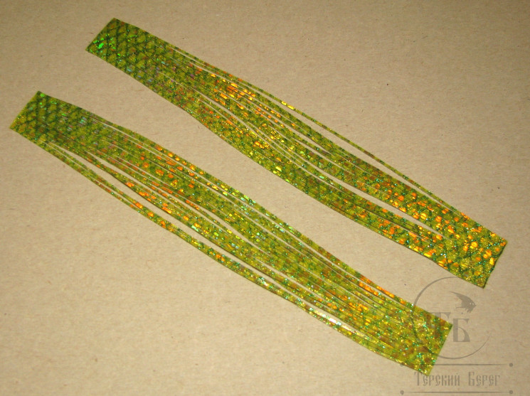 Резиновые ножки Rubber Legs FL 16 Fluo Chartreuse Hol Gold